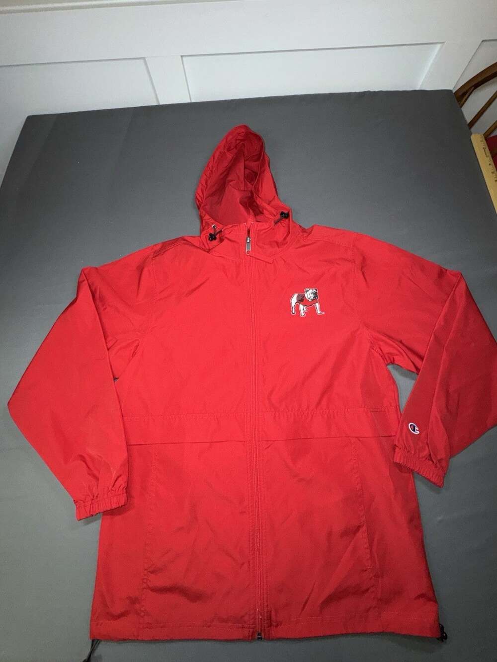 Columbia UGA Bulldogs Rain Jacket Windbreaker Size Small